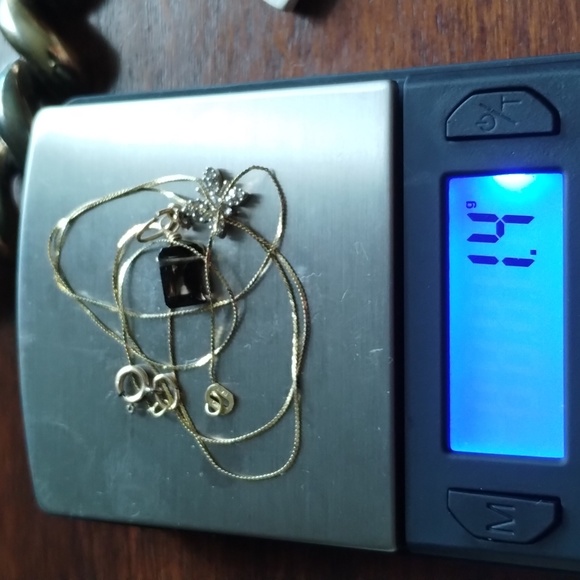 UPDATED 14k+10k Diamond Necklace - Picture 3 of 9